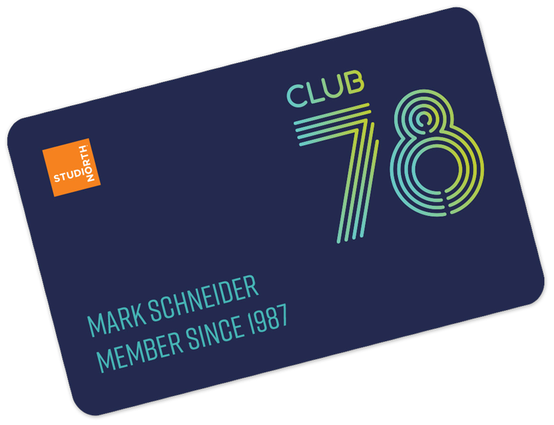 Club 78 Membership card