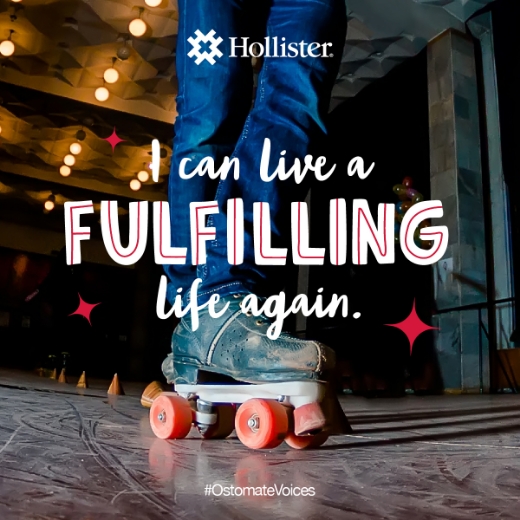 Life affirmation social card: “I can live a FULFILLING life again”