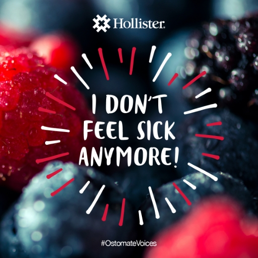 Life affirmation social card: “I don’t feel sick anymore!”