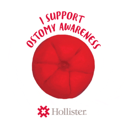 Animated social stickers: I Support Ostomy Awareness