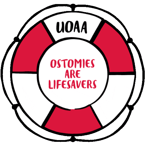 Animated social stickers: Ostomies Are Lifesavers