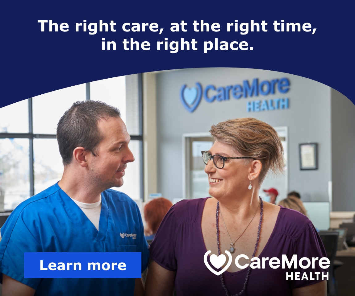 Annual enrollment period display ad for CareMore Health.