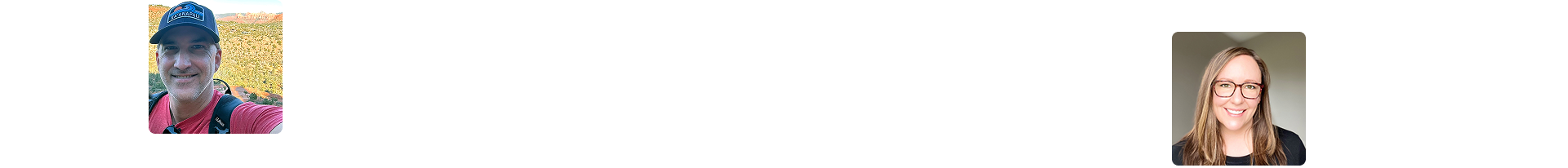 Collage of SNers arranged across a light background.